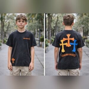 Chrome Hearts Boys Graphic T-Shirts Lot of 2 | Black | XL & XXL